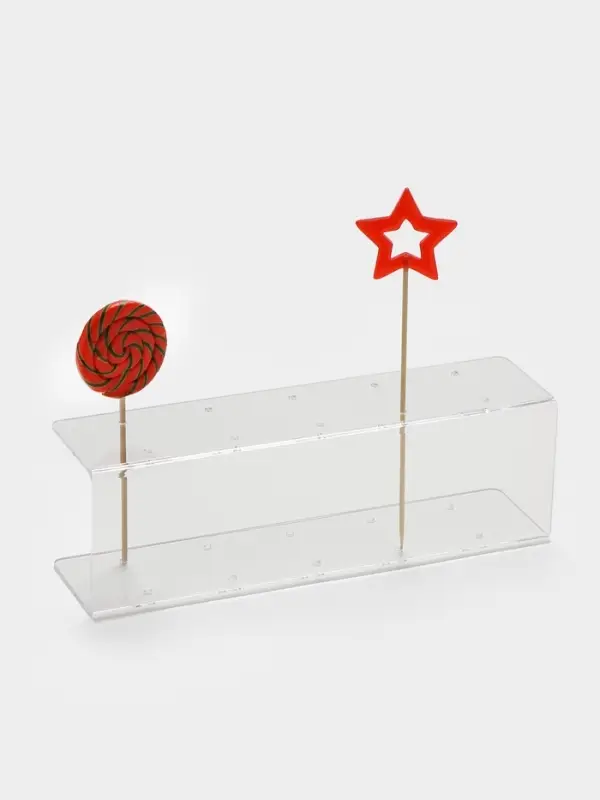 Подставка под леденцы 30&times;9.5&times;7.5, оргстекло 3 мм, вместимость 10 шт.