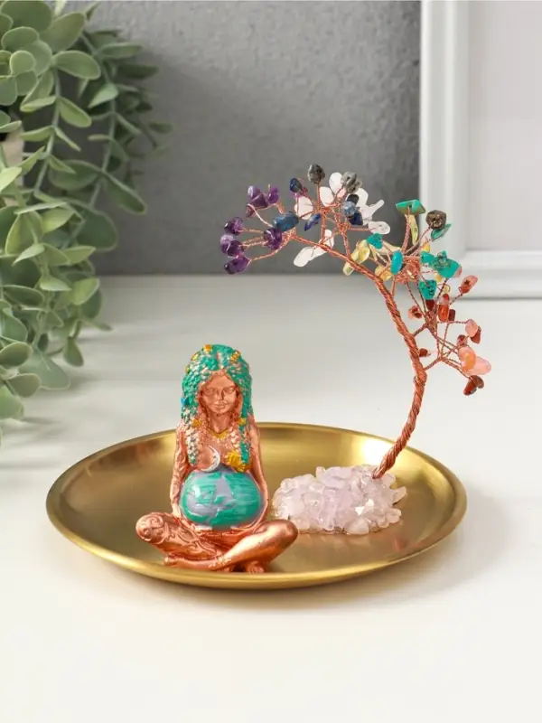 Денежное дерево декоративное &laquo;Бонсай 7 чакр и мать - земля&raquo;, 14&times;14&times;12 см