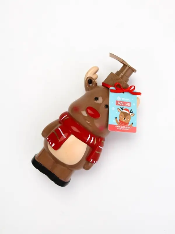 Ural Lab Милые персы гель для душа в формовом флаконе, 300 мл, ягодный сорбет