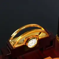 Набор настольный, органайзер 6 в 1 (блок для бумаг, подставка для печати, карандашница, часы, визитница, глобус), МИКС