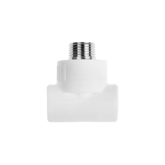 Тройник комбинированный ZEIN, полипропиленовый, наружная резьба, d=20 мм × 1/2" х 20 мм