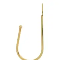 Крючок для штор ТУНДРА KS011, однорожковый, цвет золото, 2 шт Крючок для штор ТУНДРА KS011, однорожковый, цвет золото, 2 шт