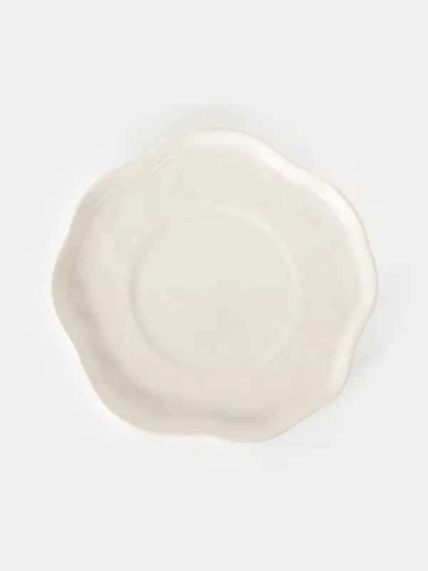 Чайная пара "Зайка в цветах"  блюдце 14х2 см, чашка 12х9х6,5 см