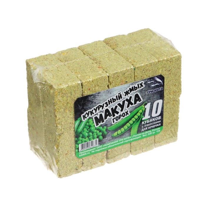 Макуха кукурузных жмых, с отверстием, вкус горох, 10 шт, 320 г Макуха кукурузных жмых, с отверстием, вкус горох, 10 шт, 320 г