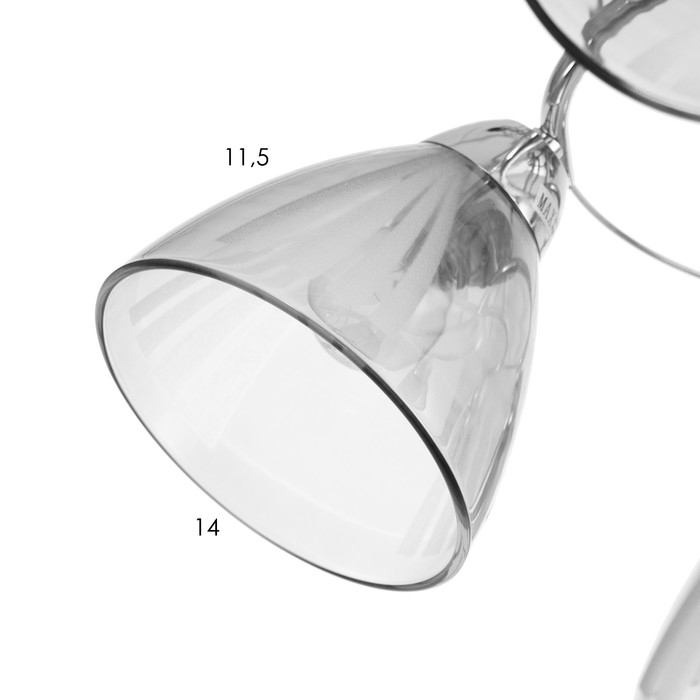 Люстра Люстра "Поли" 5х60Вт Е27 Хром 58х58х24см