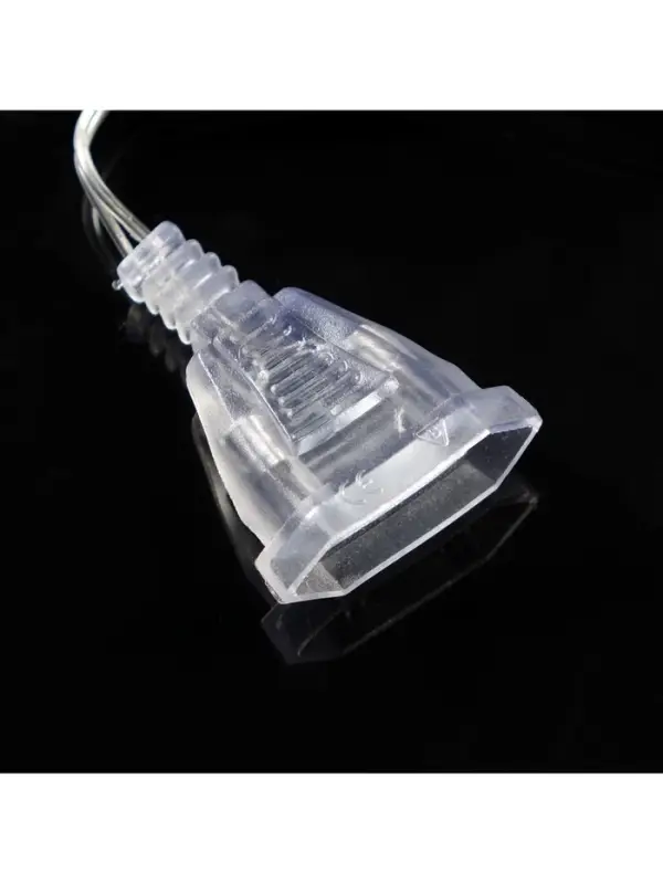 Удлинитель для комнатных гирлянд, 3 м, прозрачная нить, УМС-вилка