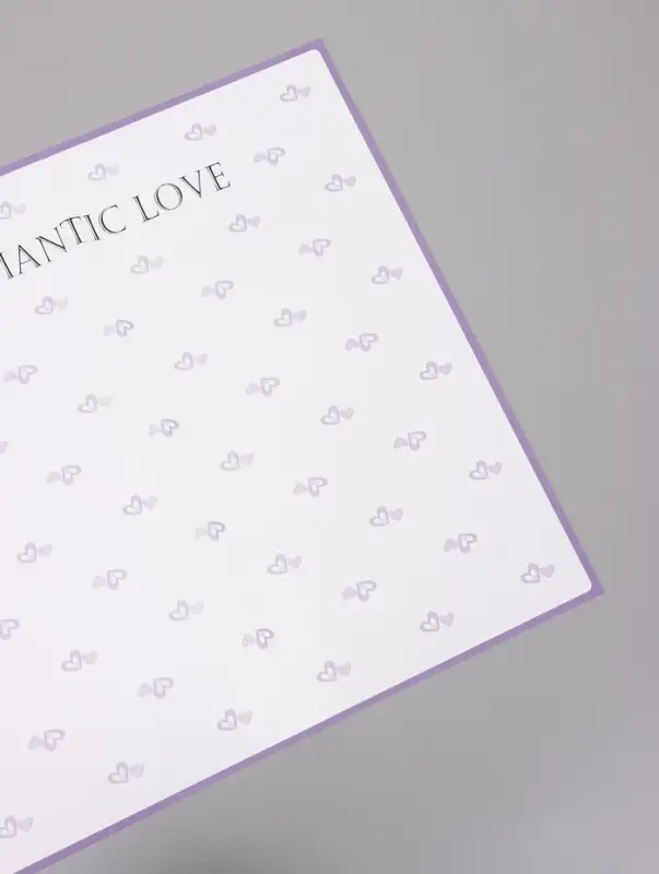 Пленка для цветов, &laquo;Двойные сердца&raquo;, нежная сирень, 57&times;57 см