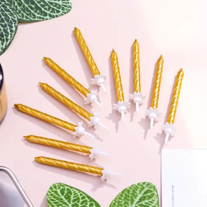 Свечи для торта &laquo;Спираль&raquo;, 6 см, набор 10 шт.