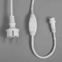 Гирлянда &laquo;Бахрома&raquo; 3&times;0.6 м, IP65, УМС, белая нить каучук, 108 LED, свечение белое, 220 В