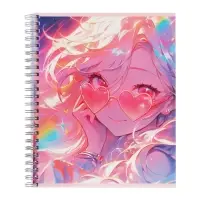 Набор тетрадей Calligrata &laquo;Аниме. Девочка в очках&raquo;, 3 штуки, 96 листов, на гребне, обложка из мелованного картона