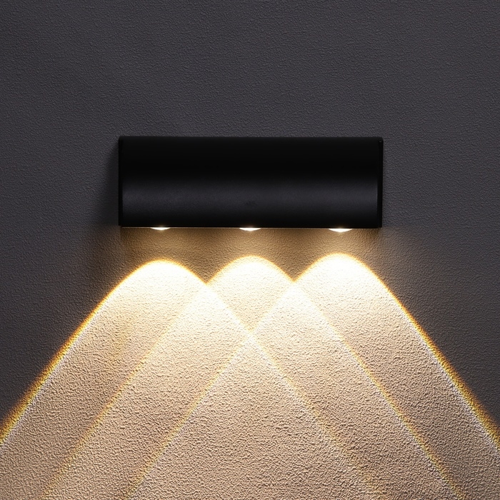 Светильник фасадный «Каскад», FSD-093, 3 Вт, 3000К, 3 луча, IP65, 220 В, металл, черный Светильник фасадный «Каскад», FSD-093, 3 Вт, 3000К, 3 луча, IP65, 220 В, металл, черный