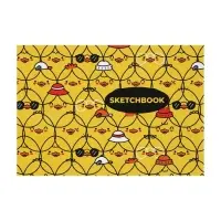 Скетчбук А5, 40 листов на склейке по короткой стороне "Утятки", обложка мелованный картон, блок 100 г/м&sup2;