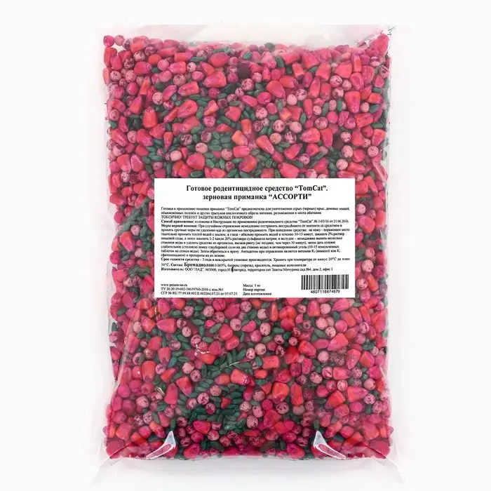 Зерновая приманка от грызунов &laquo;ТОМ КОТ&raquo;, 1 кг