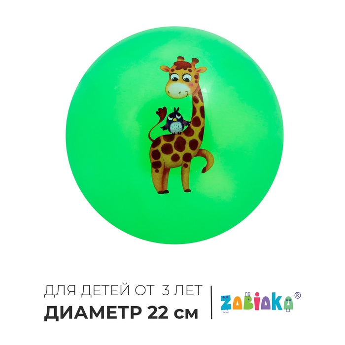 Мяч детский ZABIAKA, d=22 см, цвет МИКС