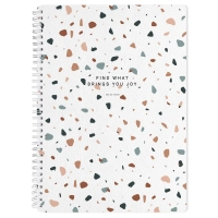 Бизнес-тетрадь А4 96л.клетка,спир,Be Smart,Terrazzo,N3694