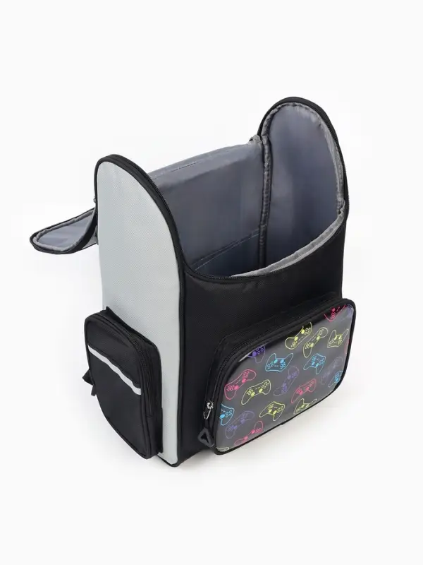 Рюкзак школьный, с эргономичной спинкой квадратный &laquo;Игрок&raquo;