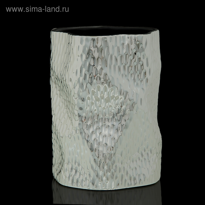 Ваза  Ваза "Симфония",УЦЕНКА стекло, посеребрение, 20 см