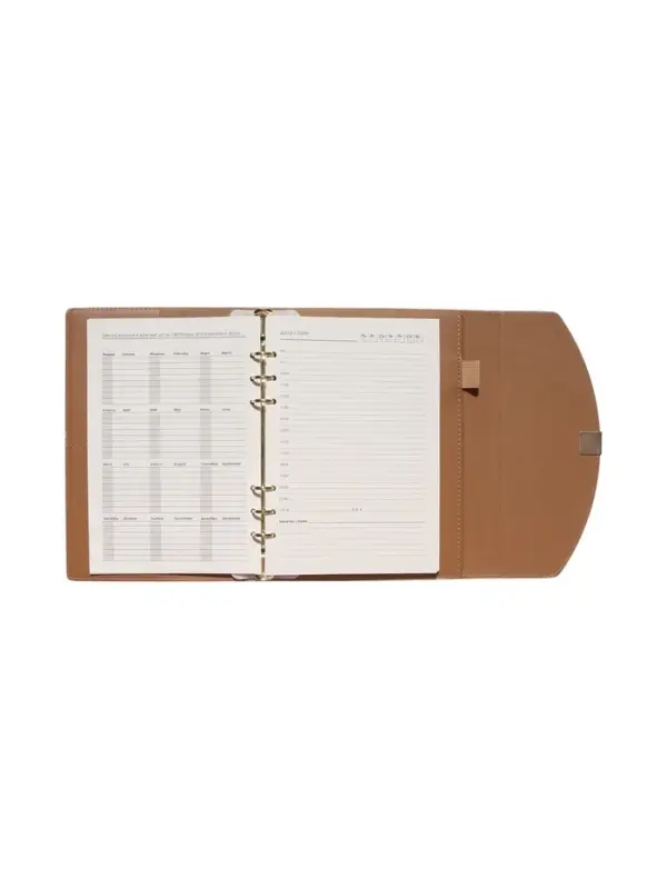 Органайзер на кольцах, A5, с клапаном, 80л, линия, к/зам, Бежевый Органайзер на кольцах, A5, с клапаном, 80л, линия, к/зам, Бежевый