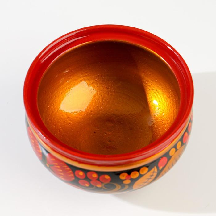 Сахарница «Ягодка», малая, 9×9 см, хохлома Сахарница «Ягодка», малая, 9×9 см, хохлома