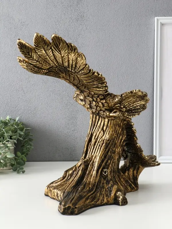 Фигура полистоун &laquo;Орёл парящий&raquo;, 43&times;43&times;23 см, под бронзу