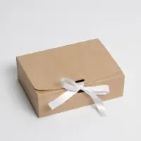 Коробка подарочная складная крафтовая, упаковка, 16.5 х 12.5 х 5 см