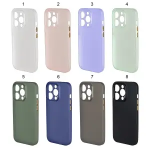 Силикон для iPhone 14 Pro Pudding Slim (с закрытой камерой)