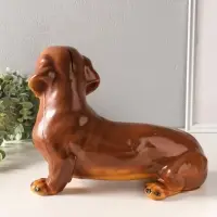 Копилка полистоун "Собака Такса" 25х43 см