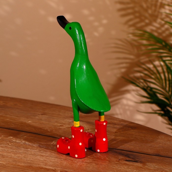 Сувенир Сувенир "Утка зелёная" дерево 27 см