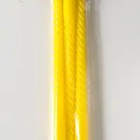 Набор свечей витых 25 см, 3 шт., 57 г, 5 ч, жёлтый