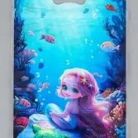 Пакет подарочный, с zip-lock застежкой, &laquo;Русалочка&raquo;, 15&times;23&plusmn;1 см МИКС