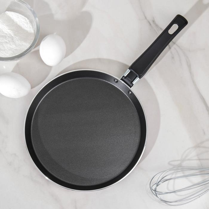 Сковорода блинная «Эксперт», d=22 см, пластиковая ручка, антипригарное покрытие, цвет бордовый Сковорода блинная «Эксперт», d=22 см, пластиковая ручка, антипригарное покрытие, цвет бордовый