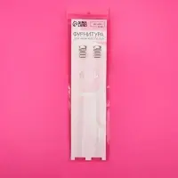 Лямки для бюстгальтера, силиконовые, фурнитура металл, 1 см, 37 см, пара, прозрачные