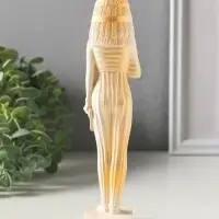 Фигурка гипс &laquo;Богиня Египта&raquo;, 19.5&times;4 см, белая с позолота