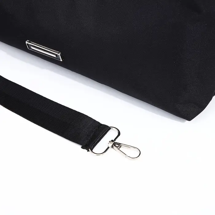 Сумка женская кросс-боди на молнии, 31&times;7&times;13 см, чёрная