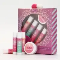 Подарочный набор новогодний Winter Fantasy, 4 бальзама и скраб для губ, URAL LAB