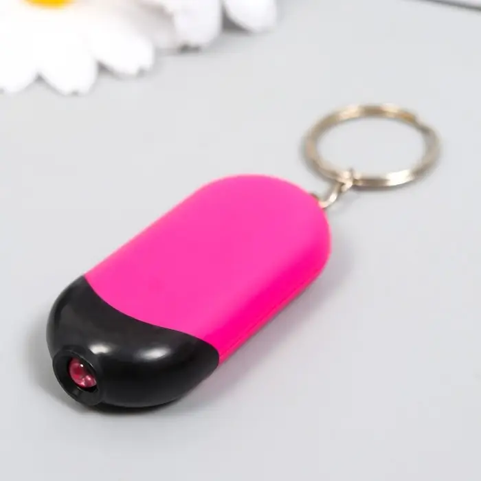 Фонарик брелок для ключей на кольце «Компас», 4.8×2.8×1 см, МИКС Фонарик брелок для ключей на кольце «Компас», 4.8×2.8×1 см, МИКС