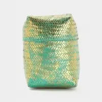 Корзинка плетёная &laquo;Голден&raquo;, 20&times;20&times;26 см, голубая