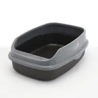 Туалет Айша XL с бортом 64&times;44&times;21 см серый FIX