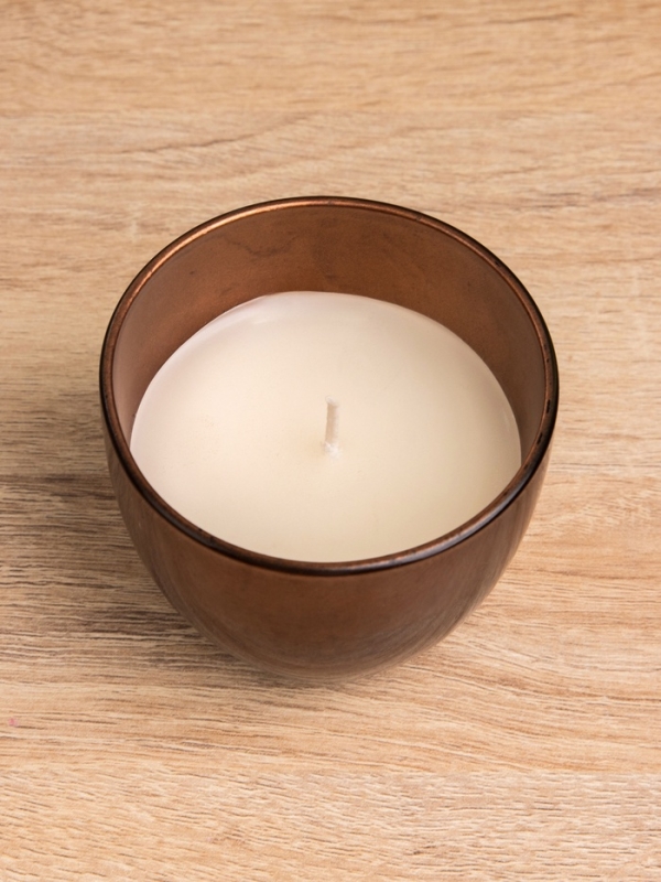 Свеча ароматическая в стеклянном подсвечнике 85 гр, кофе