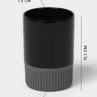 Набор для ванной SAVANNA &laquo;Глянец&raquo;, 3 предмета, дозатор для мыла, стакан, мыльница