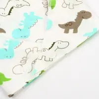 Нагрудник-бандана/слюнявчик для кормления непромокаемый с прорезывателем на кнопке, голубой, МИКС