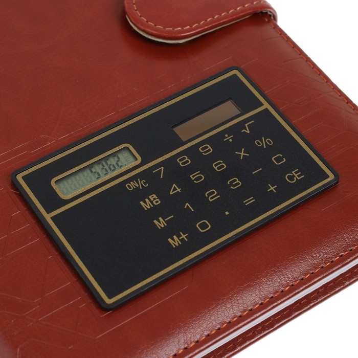 Ежедневник недатированный А5, 140 листов в клетку, с калькулятором, обложка пвх, МИКС Ежедневник недатированный А5, 140 листов в клетку, с калькулятором, обложка пвх, МИКС