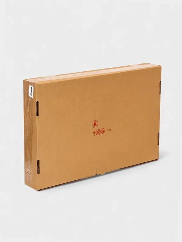 Плетёная корзина для белья с крышкой &laquo;Лён&raquo;, 75 л, 43&times;32&times;60 см, белая