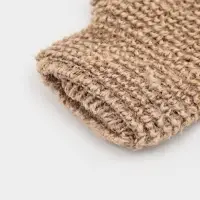 Мочалка - варежка для тела Доляна, массажная, 22&times;11 см, бежевая