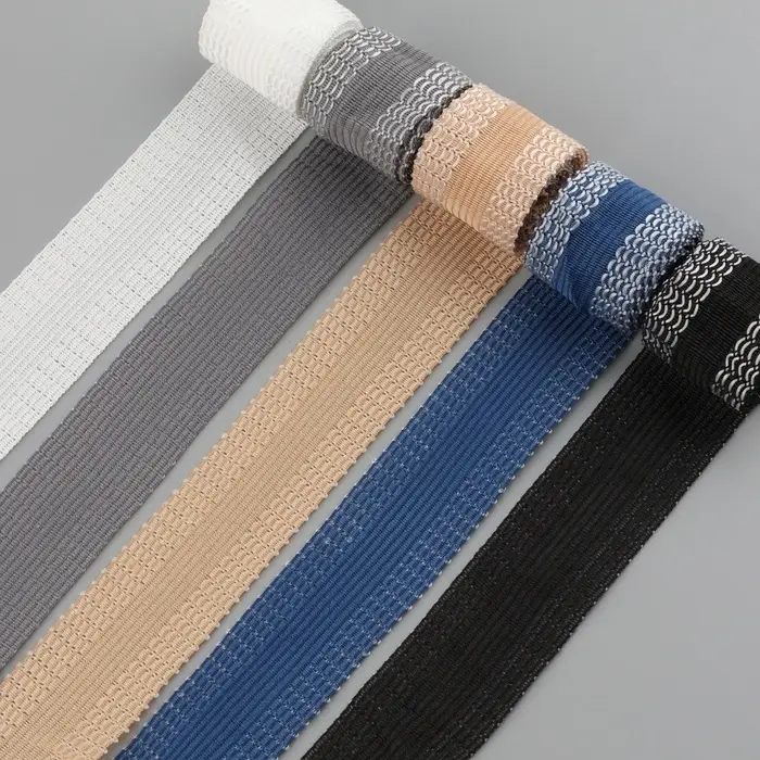 Лента для подгибания швов, термоклеевая, 25 мм, 100 см, бежевая