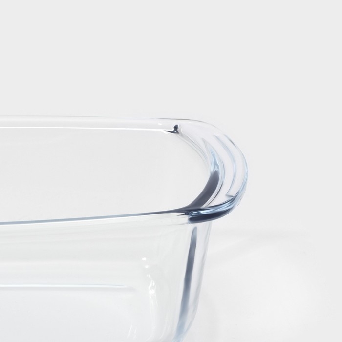 Форма из жаропрочного стекла для запекания и выпечки прямоугольная Доляна «Кекс», 1,5 л, 27×14×7 см