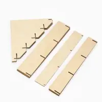 Подставка под открытки 12 ячеек по 10.8 см, 34.5&times;23&times;25 см, толщина 3 мм, бежевая