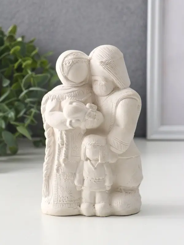 Фигура «Семейный оберег», 14×8.5×6 см, натуральный