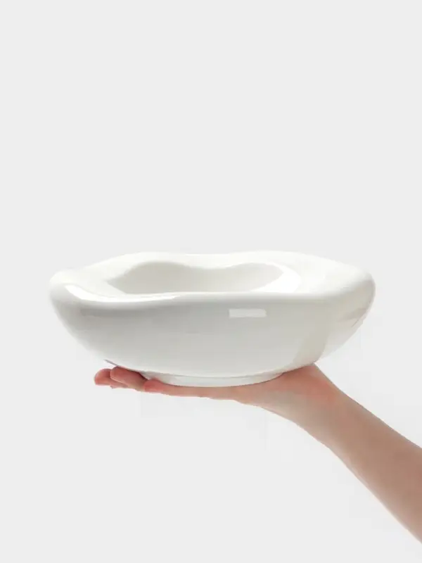 Блюдо Hanna Kn&ouml;vell, 500 мл, d=23.5 см, фарфор, белое