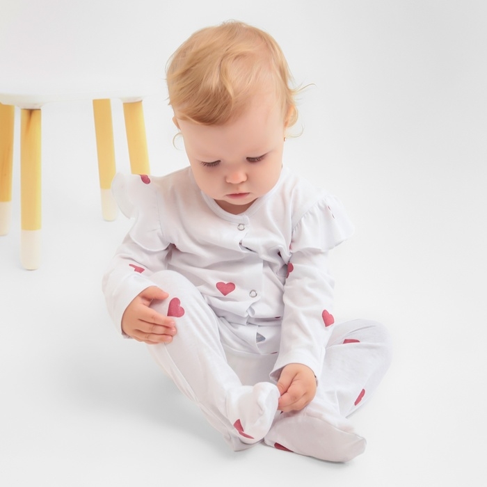 Комбинезон детский MINAKU, цвет молочный, рост 74-80 см Комбинезон детский MINAKU, цвет молочный, рост 74-80 см